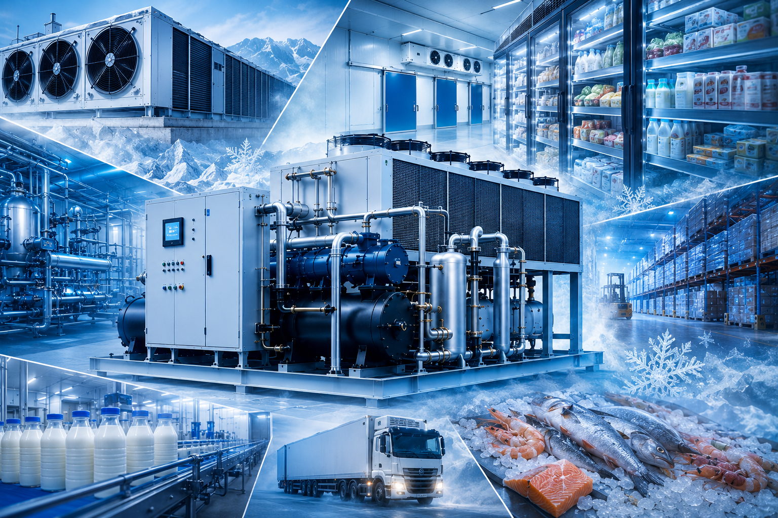 Industrial cooling plant